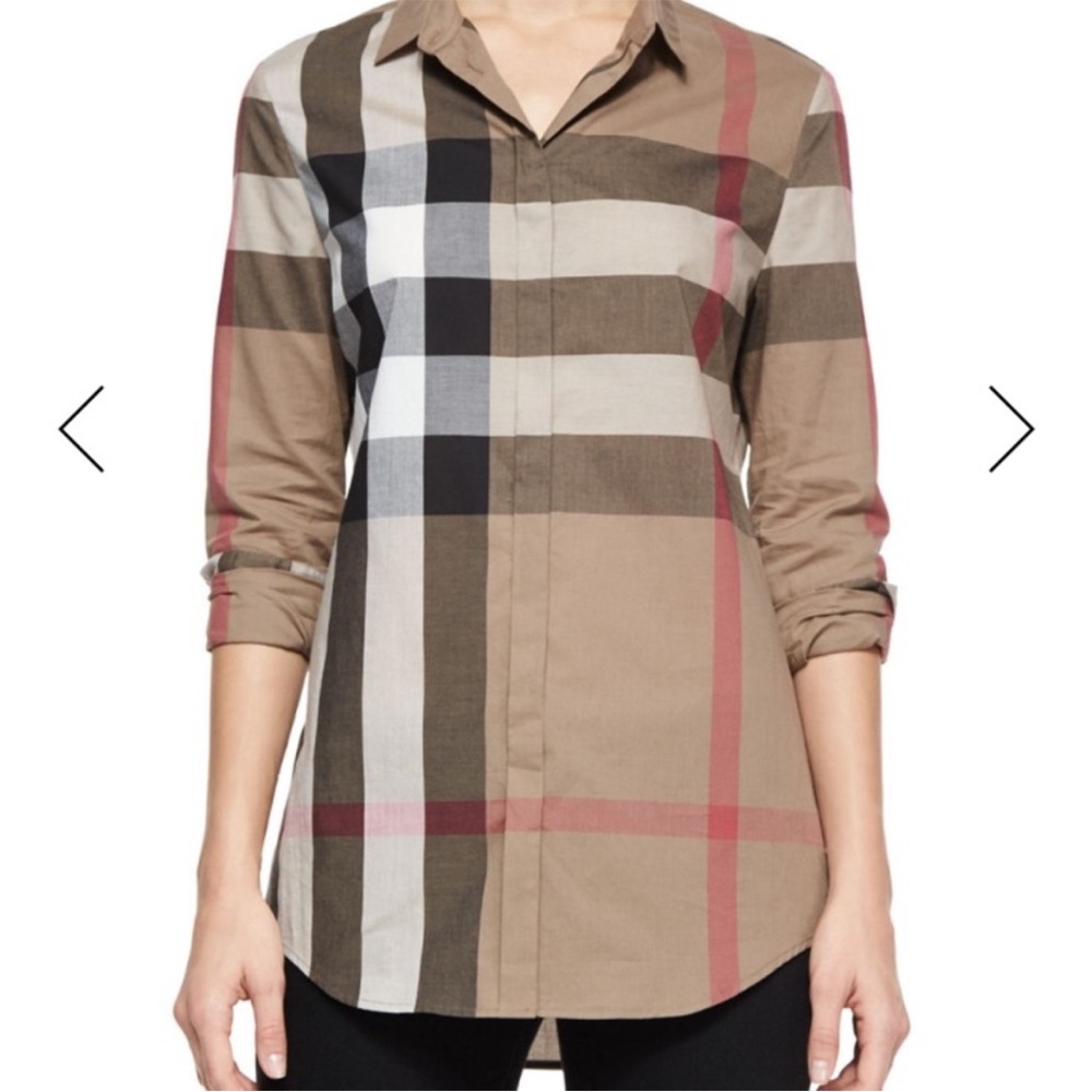 Burberry Brit cotton button down long sleeve